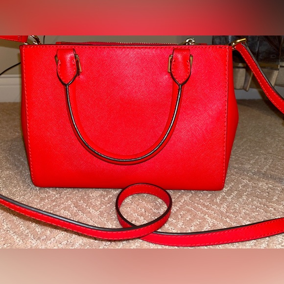 Michael Kors Red Crossbody Handbag - Picture 7 of 8